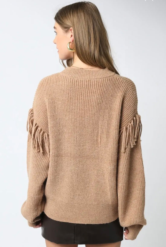 Karli Fringe Knit Sweater