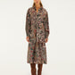 Tapestry Flower Belted Midi