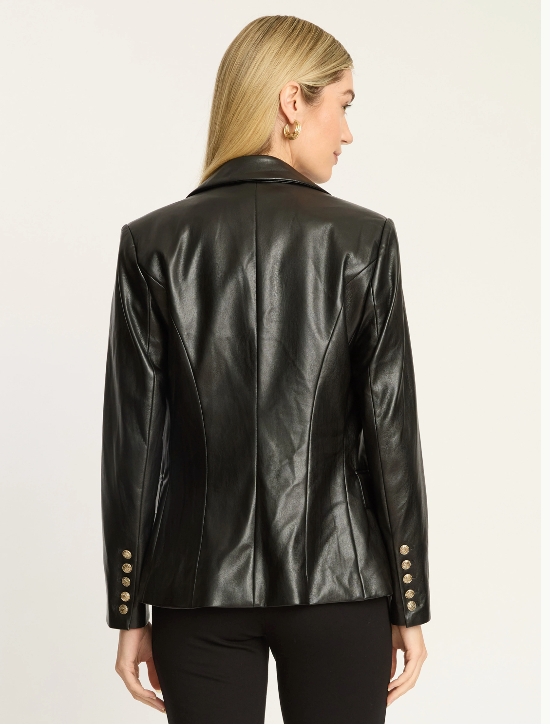 Kindra Jacket in Black Vegan Leather