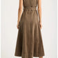 Western Embroidered Button Down Midi
