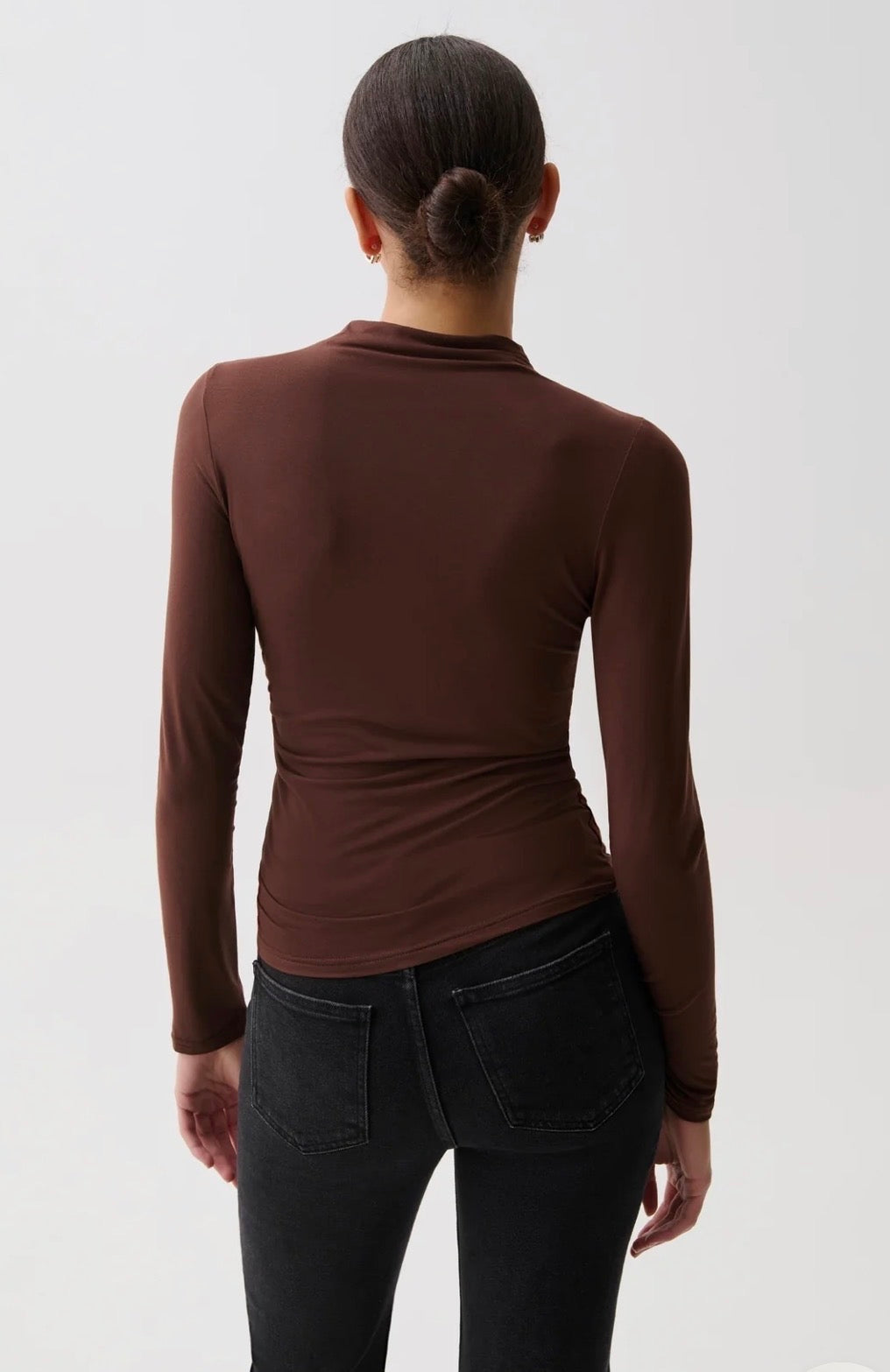Nathalia Long Sleeve Mock Neck