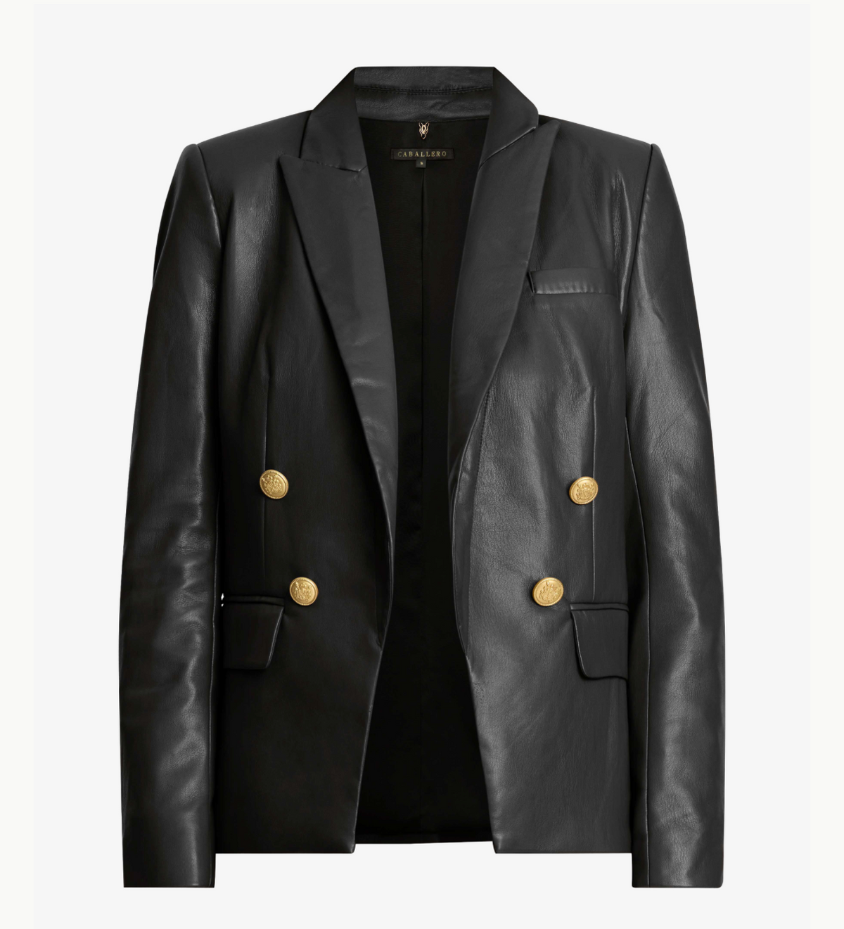 Kindra Jacket in Black Vegan Leather