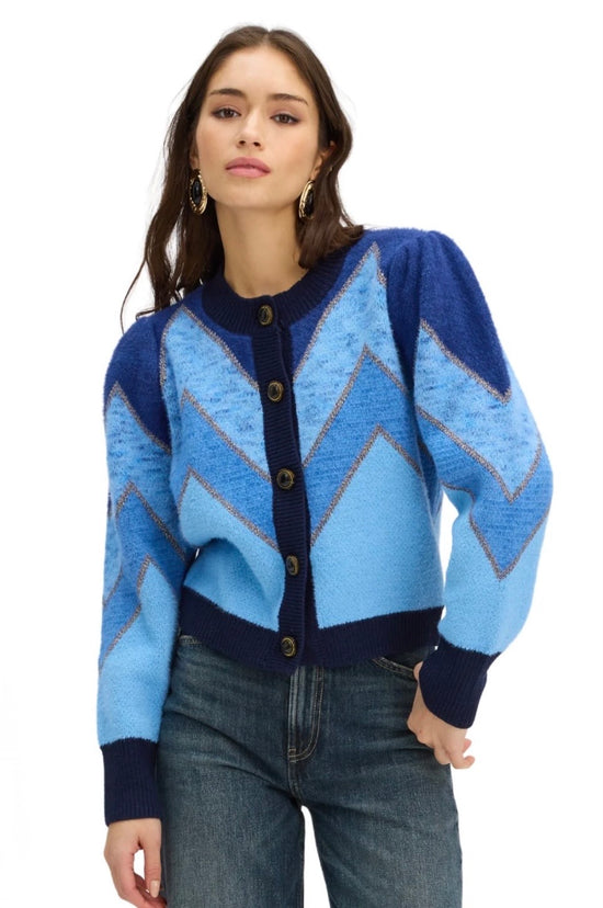 Fuzzy Chevron Sweater