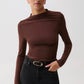 Nathalia Long Sleeve Mock Neck
