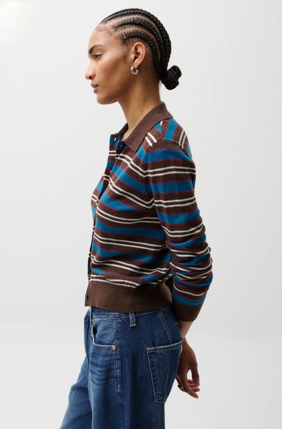 Lyvia Long Sleeve Merino Polo Cardigan