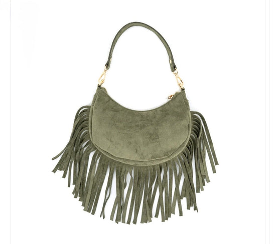 Giuliana Olive Suede Bag