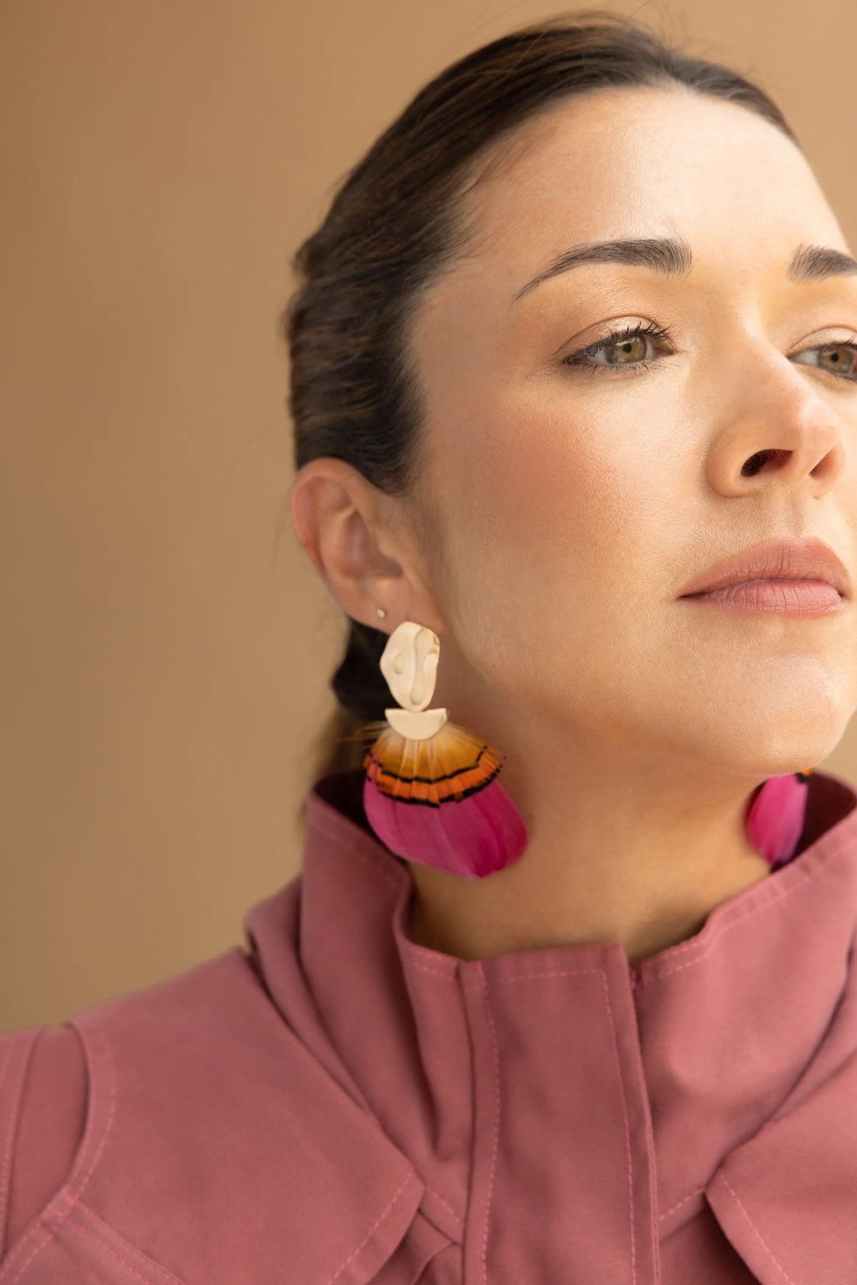Double Feather Earrings