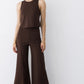 Ponte Wide Leg Crop