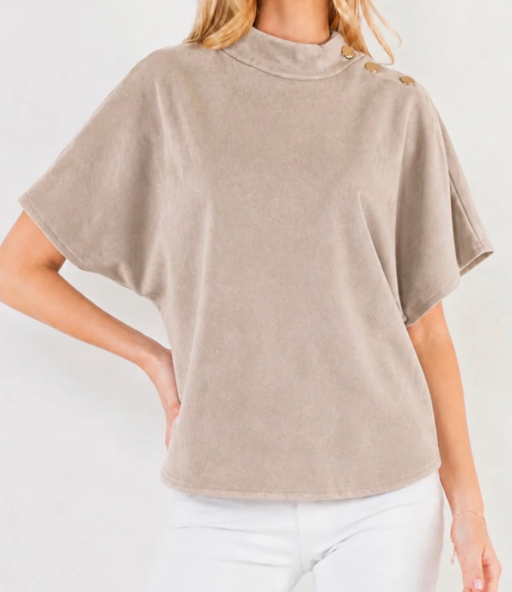 Sand Suede Top