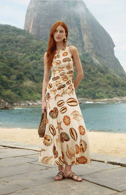 Shells One Shoulder Maxi