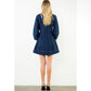 Denim V-Neck Dress