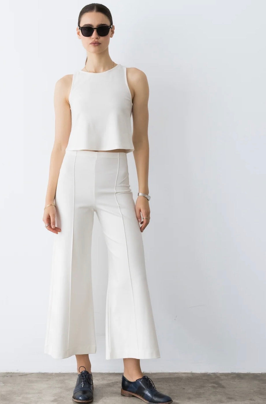 Ponte Wide Leg Crop