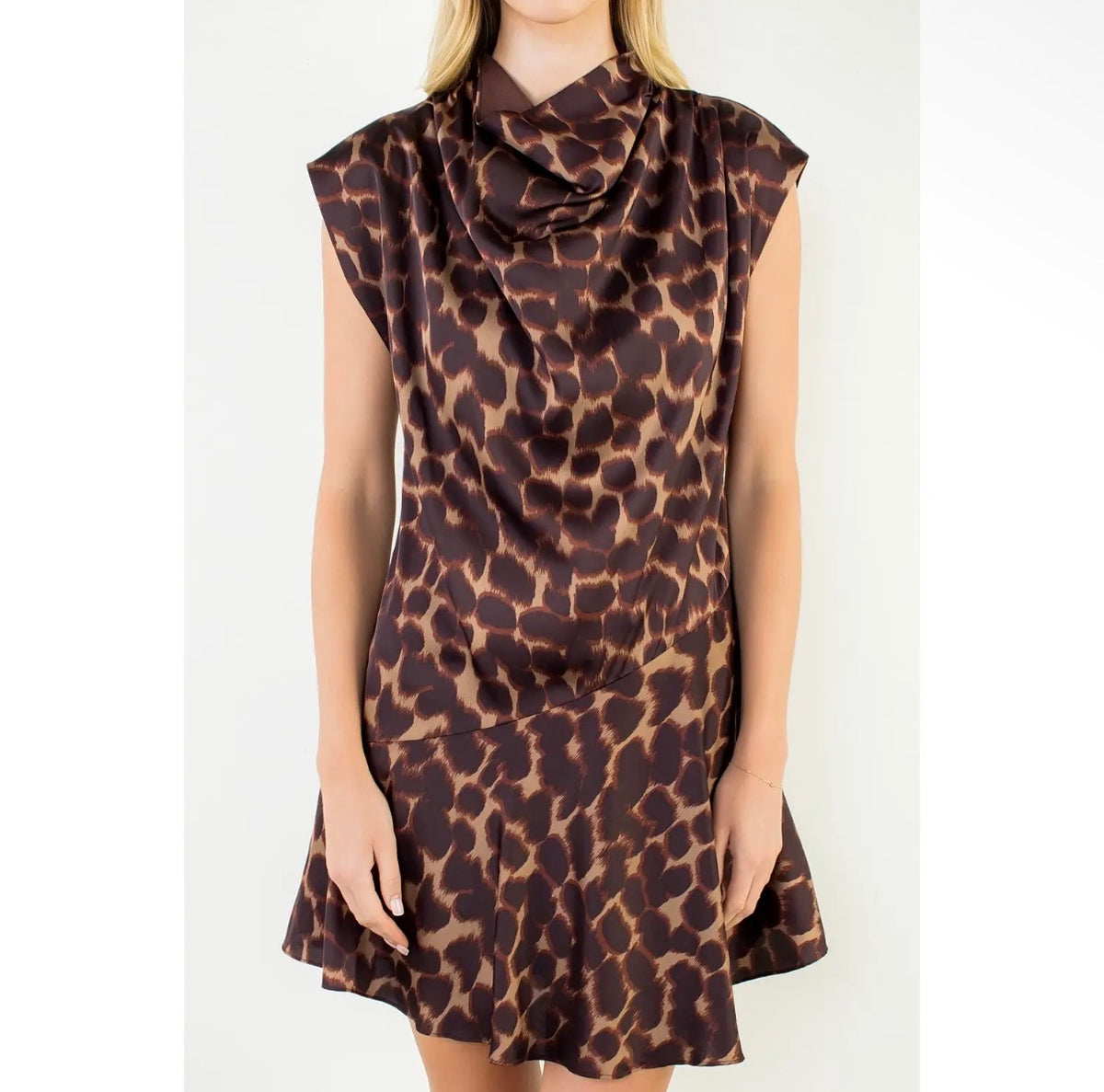 Silk Animal Print Dress