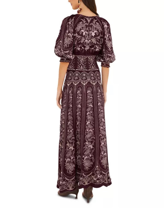 Liz Burgundy Maxi Dress