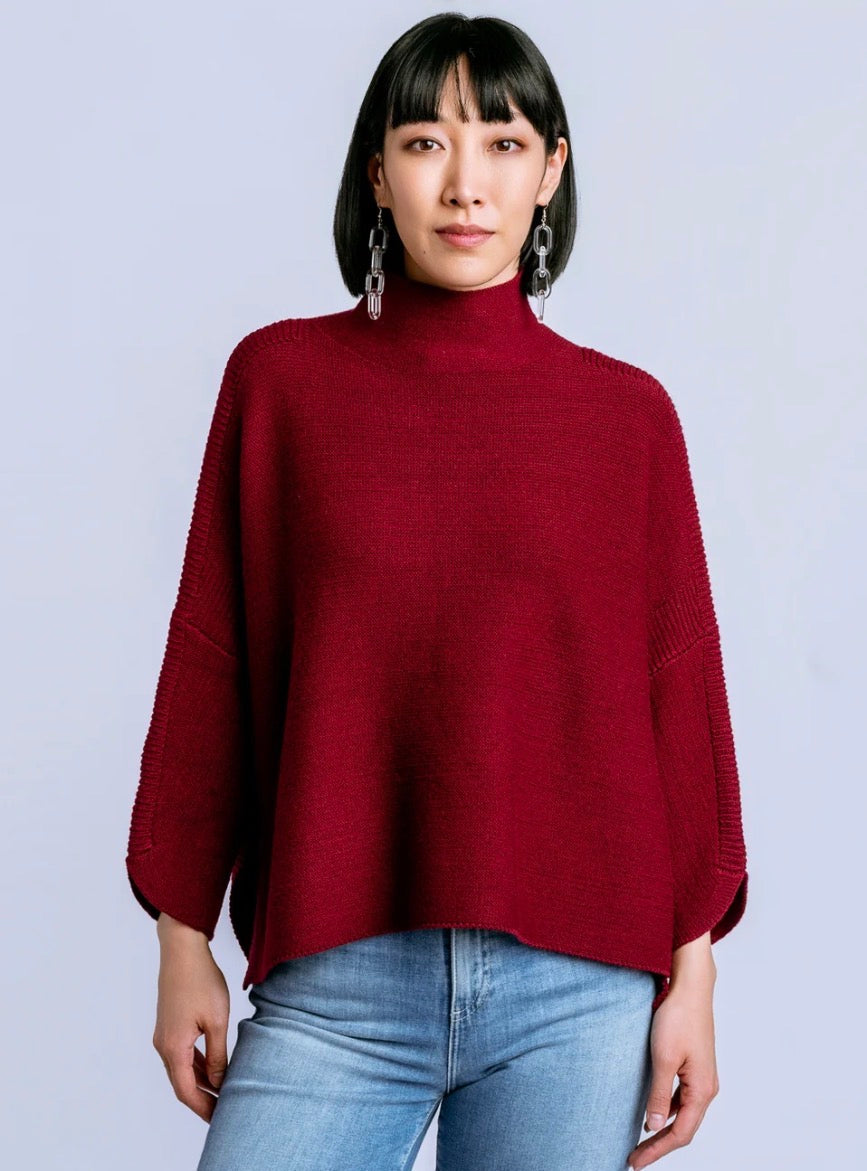 Plum Berry Boho Sweater