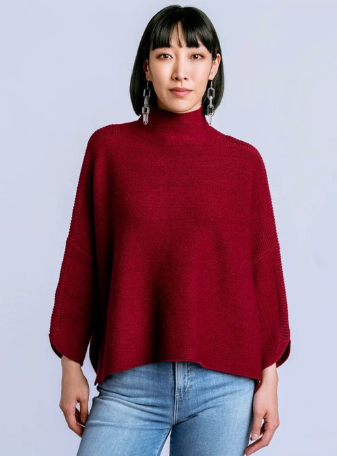 Plum Berry Boho Sweater