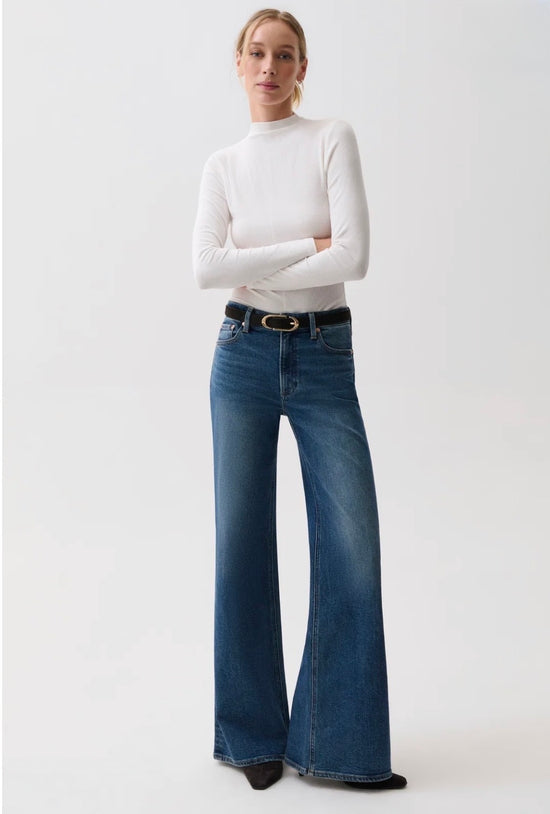 Vivian Mid Rise Wide Leg