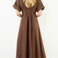 Short sleeve button down dress