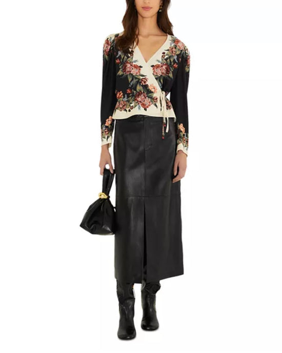Printed Long Sleeve Blouse