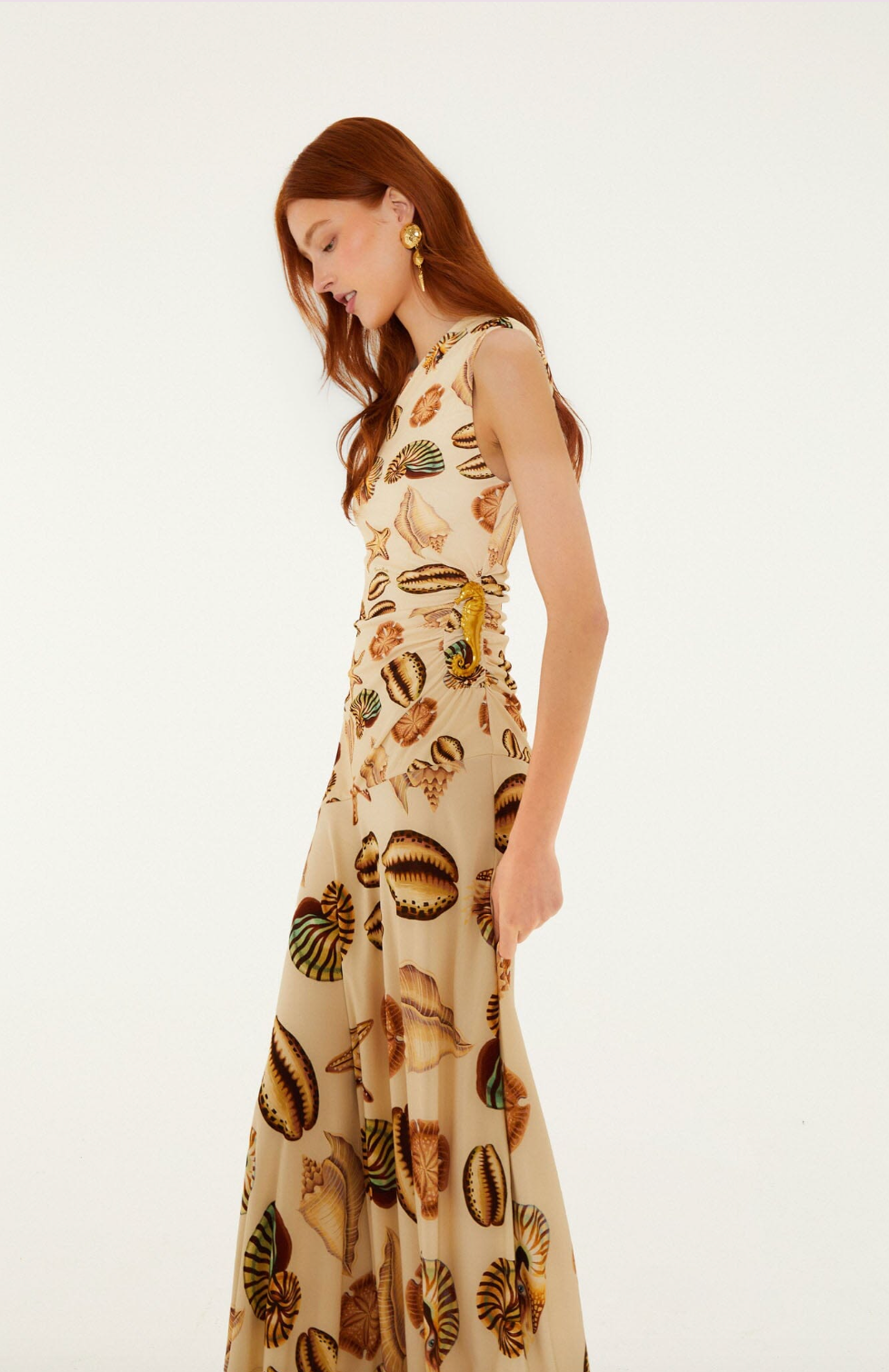 Shells One Shoulder Maxi