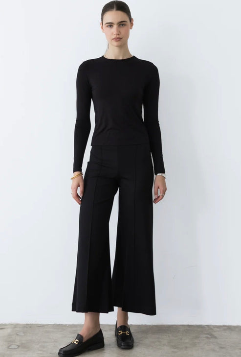 Ponte Wide Leg Crop