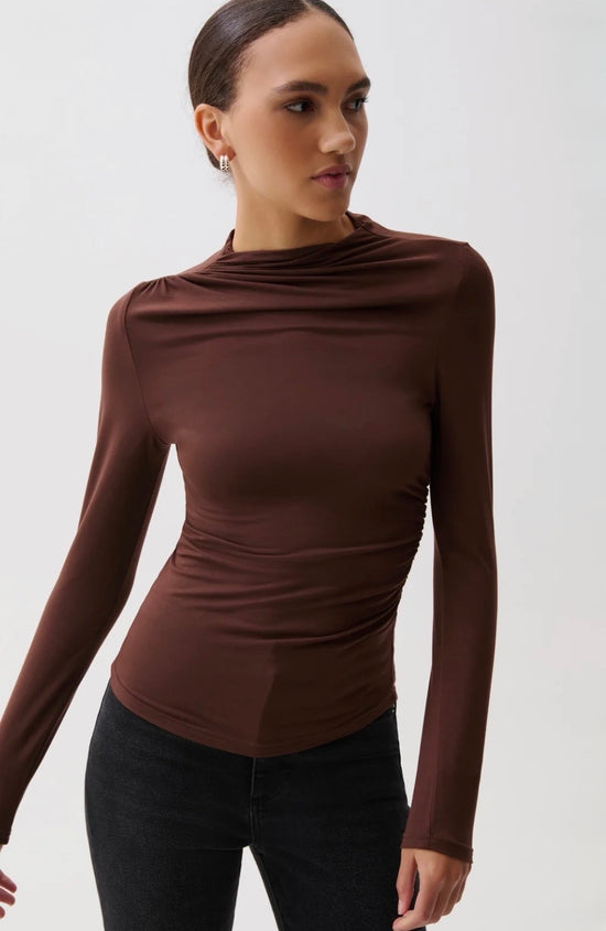 Nathalia Long Sleeve Mock Neck