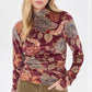 Delhi Floral Velvet Jersey Blouse