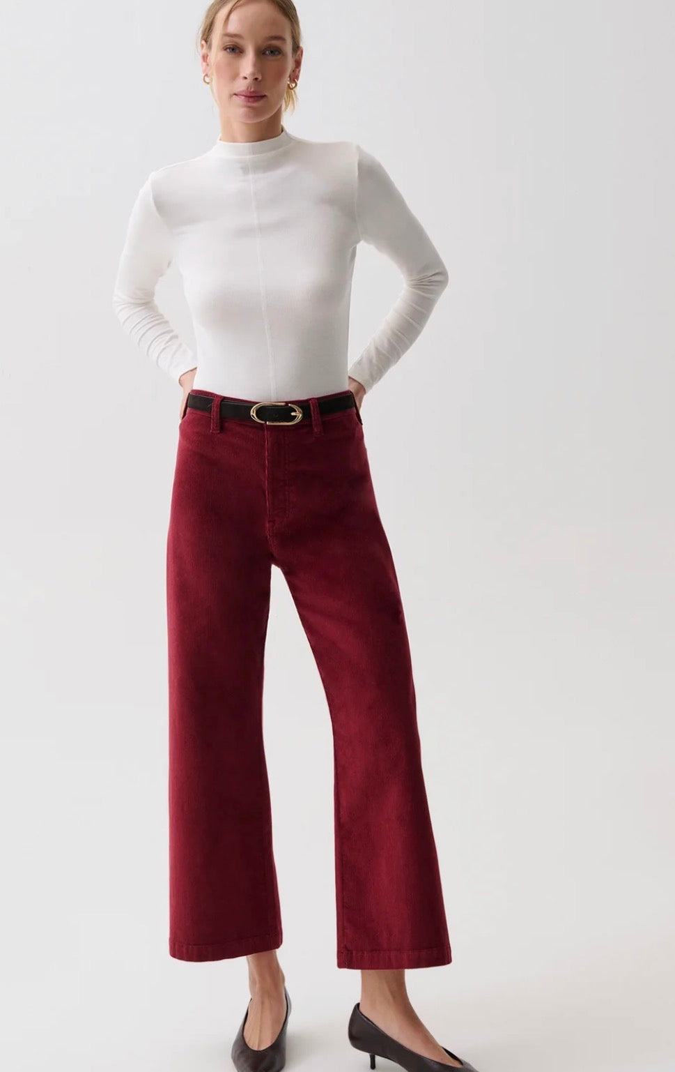 Penny Crop High Rise Wide Leg