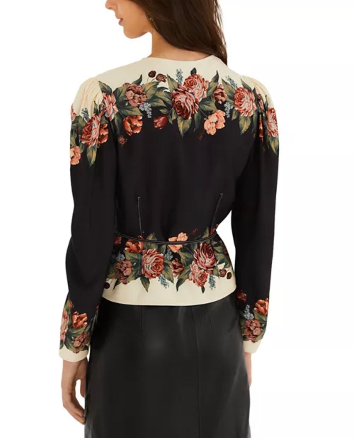 Printed Long Sleeve Blouse