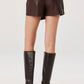 Oaklee Faux Leather Skort