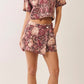 Vintage Rose Floral Skort