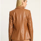 Kindra Vegan Leather Blazer