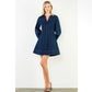 Denim V-Neck Dress